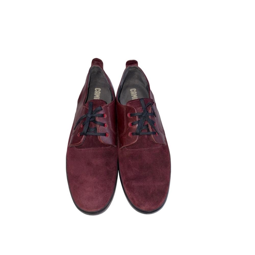 Camper Men's Red Suede Leather Sneakers   Size: EU 44 US 11